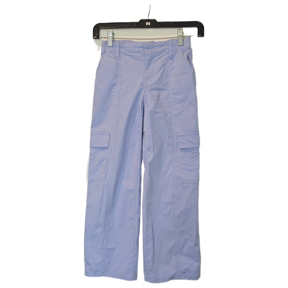 Art Class Girls Periwinkle Blue Cargo Pants Wide Leg Stretch Size M 8